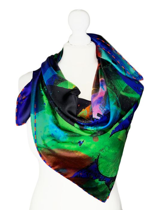 100% Silk Square Scarf