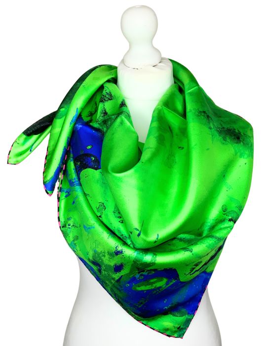100% Silk Square Scarf