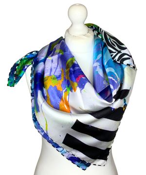 100% Silk Square Scarf