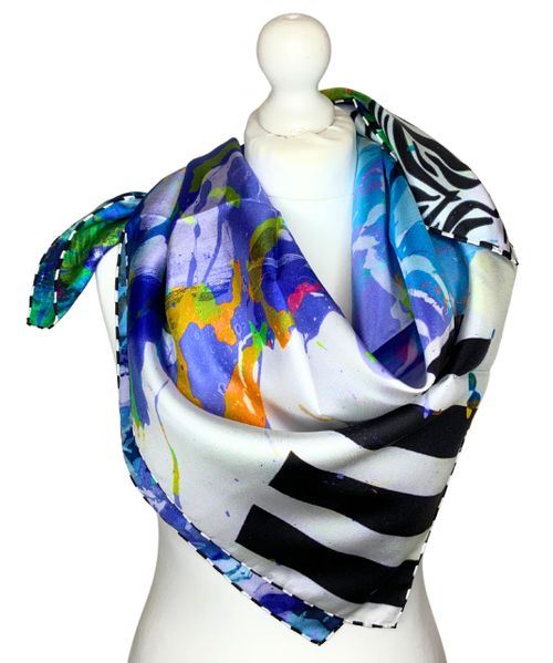 100% Silk Square Scarf
