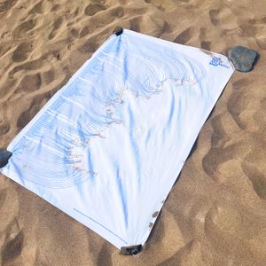 Wild Atlantic Map Beach Towel