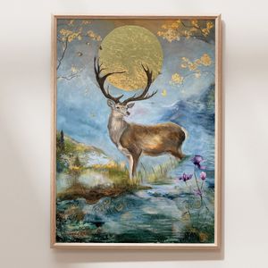 Irish Stag Print