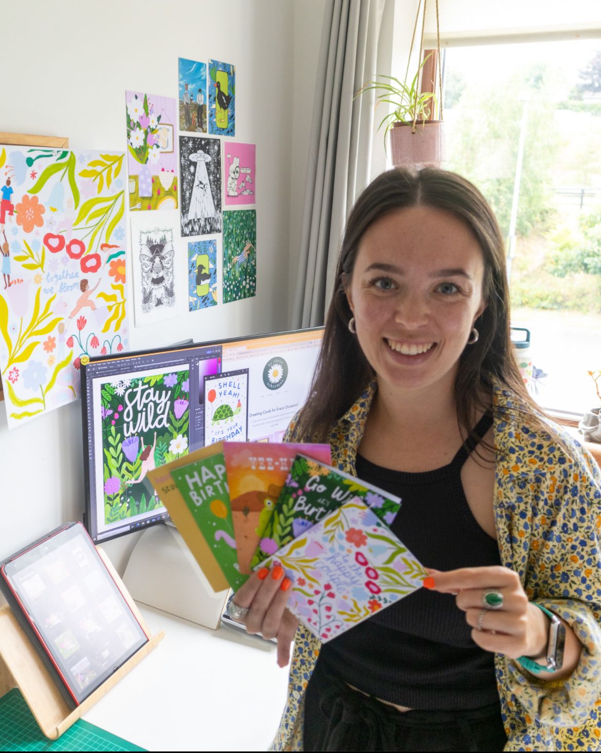 Claire in her Studio