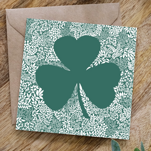 Floral Shamrock Card