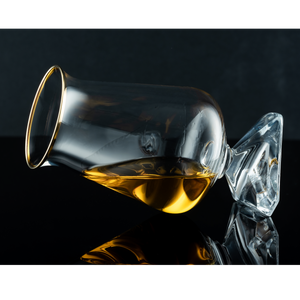 Gold Rimmed Scottish Whiskey Glass