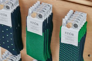 Green & Navy Sock Collection