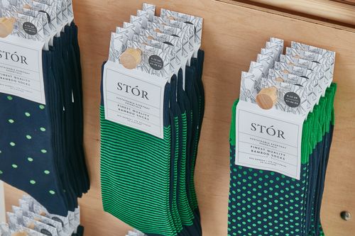 Green & Navy Sock Collection