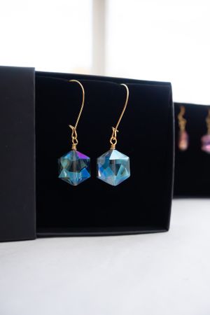Blue Drop Earrings
