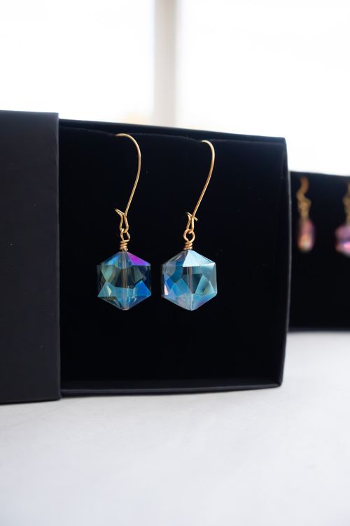 Blue Drop Earrings