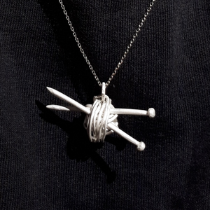 Knitting Ball Necklace