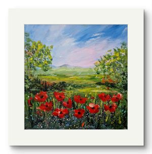 Wild Red Poppy Meadow