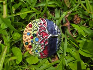 Couloured Tree Badge