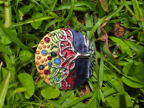 Couloured Tree Badge