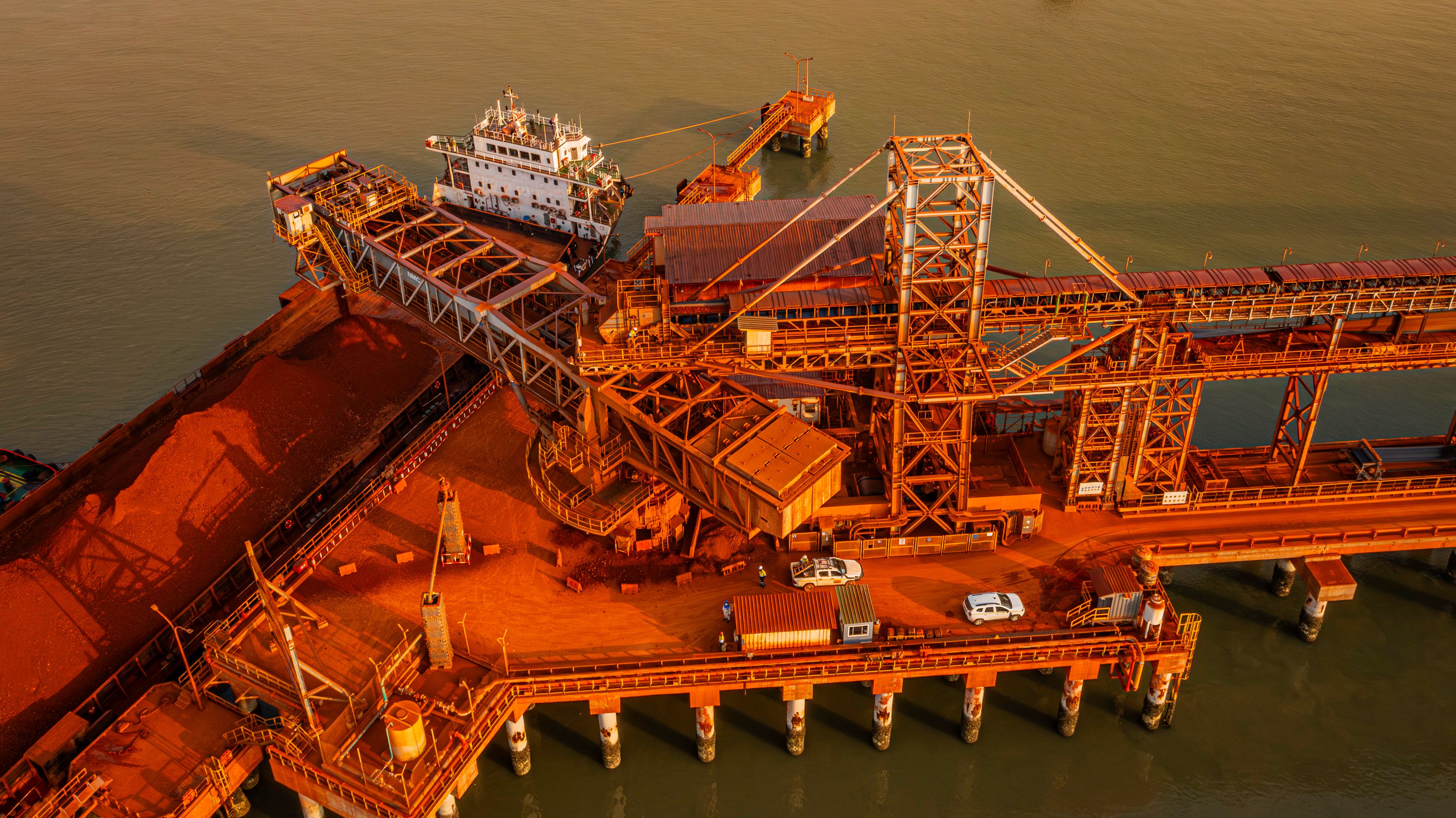 Mining site in Guinea