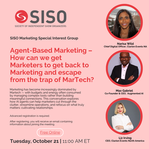 SISO Marketing SIG: Agent-Based Marketing - How can we get Marketers to get back to Marketing and escape from the trap of MarTech?