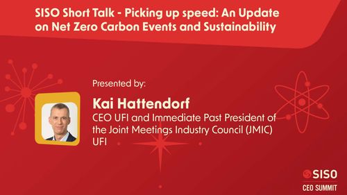 SISO Short Talk Picking Up Speed - An Update on Net Zero Carbon Events and Sustainability