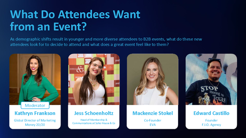 What do customers want from an event?