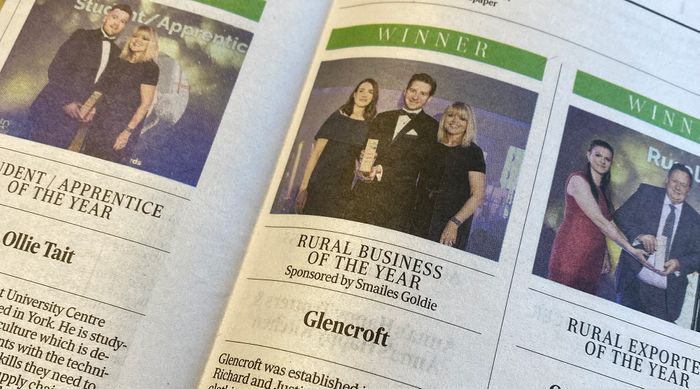 Glencroft Wins Yorkshire Post Rural Business Of The Year