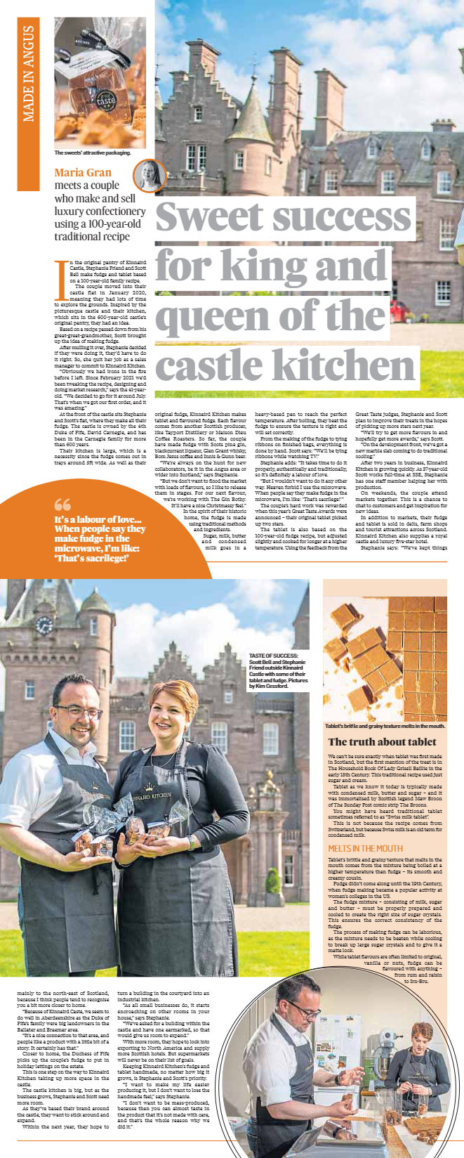 Sweet success for king and queen of the castle kitchen
