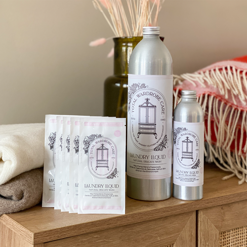 NEW Luxury Laundry Liquid - with anti moth properties - launched at Fortnum and Masons & recently promoted by Jumper 1224 and Luella Fashion