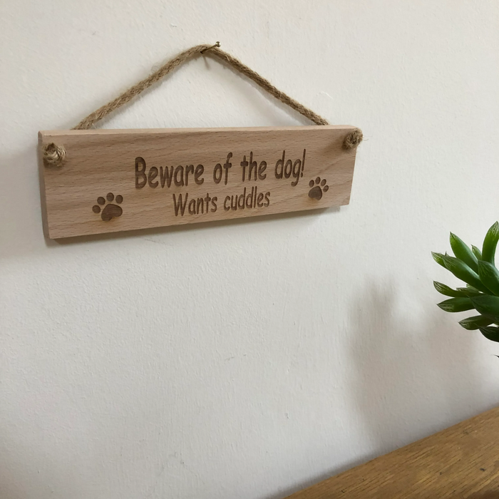 Wooden hanging plaques