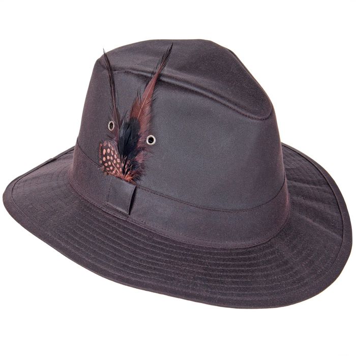 Rambler Waxed Cotton Trilby Hat