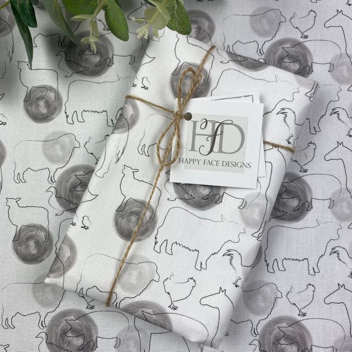Farm Animal Tea Towel