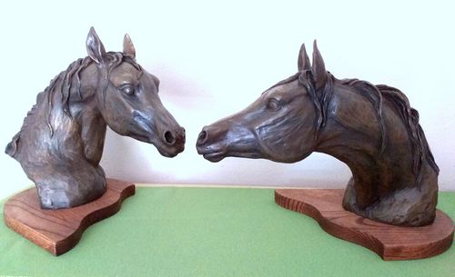 Pair of Horse Heads