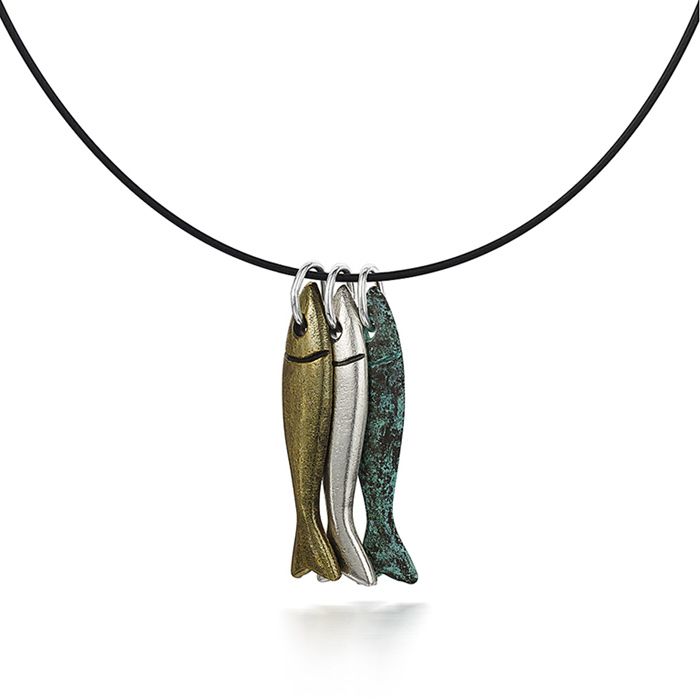 Hooked Fish Necklace