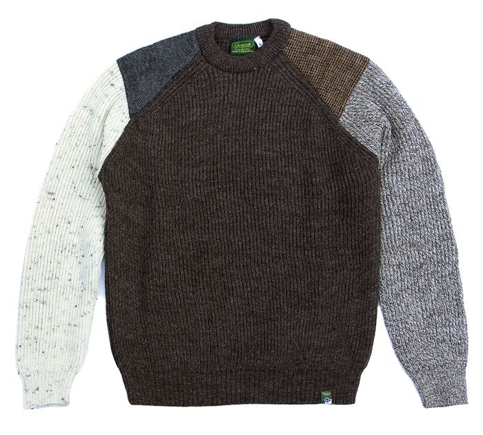 Tweed Shoulder Patch Jumper