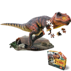 T-Rex Dinosaur Jigsaw Puzzle 100 Piece Shaped Puzzle