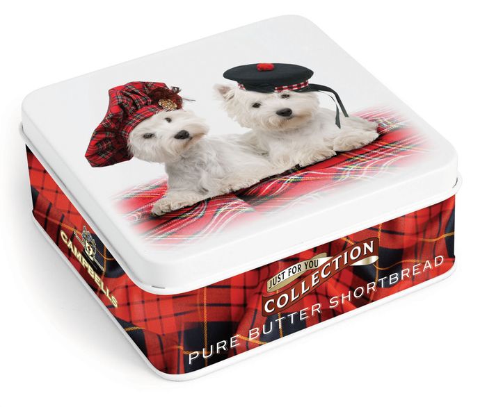 OO077 90g Dogs with Tartan Tammies (Shortbread Fingers)
