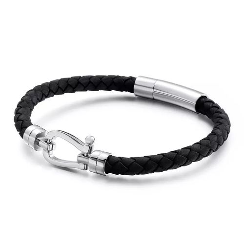 Blair Atholl Leather & Steel Bracelet