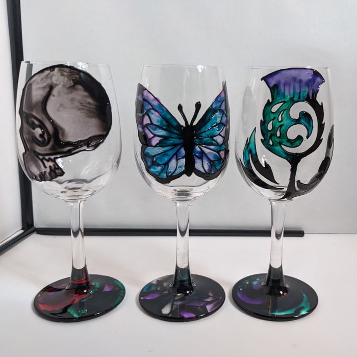 Hand-painted Glassware