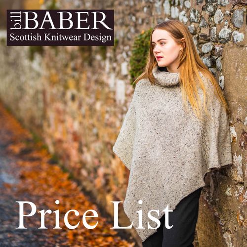 Bill Baber Knitwear Price List