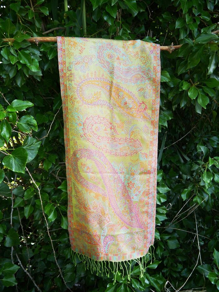 Women Printed Silk Scarf – Multi