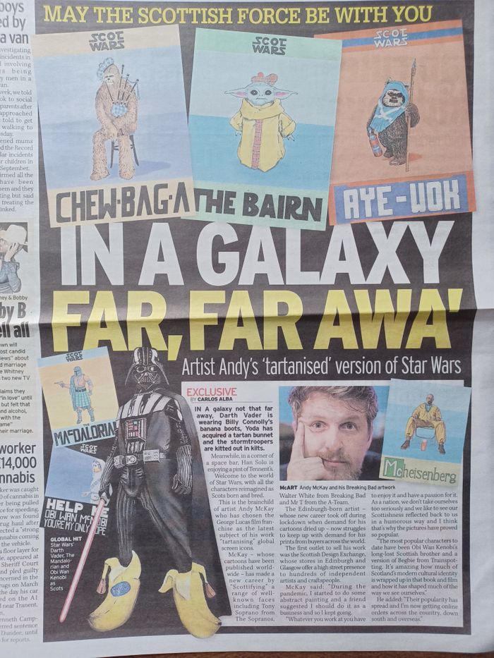 Daily Record Article by Carlos Alba - Andy McKay Art