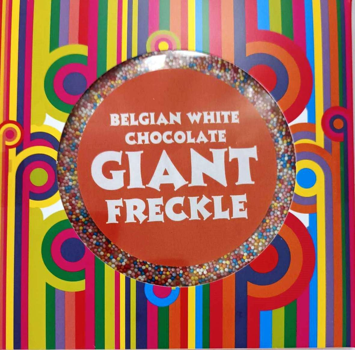 Belgian Chocolate Giant Freckles With Multi Coloured Sprinkles