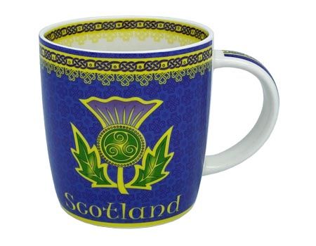 Scottish Thistle Spiral Mug