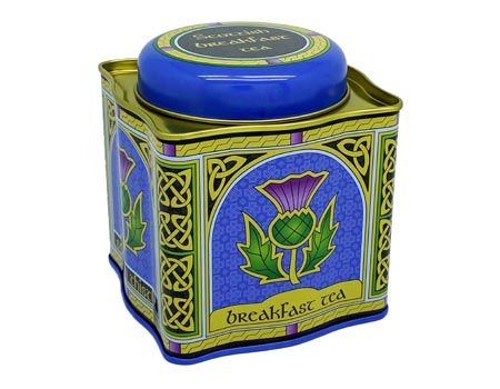Scottish Thistle Spiral Tea Caddy