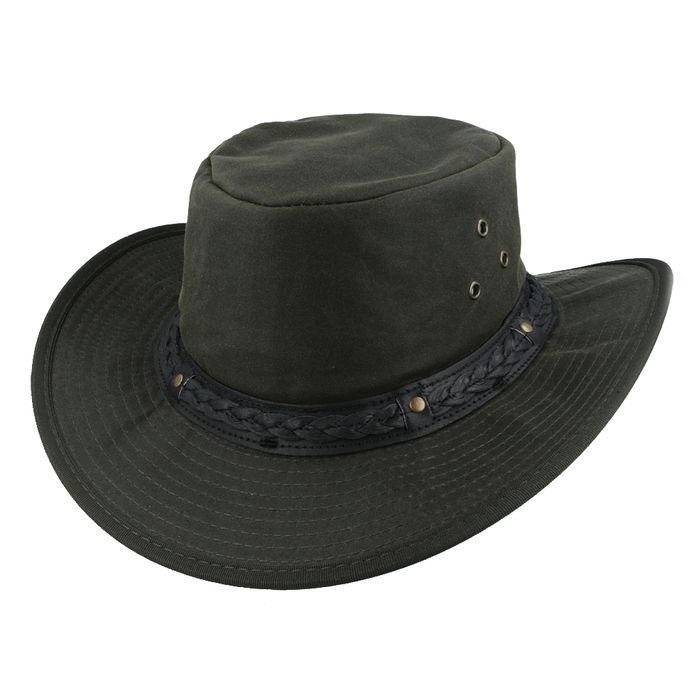 Gladwin Bond Aussie Bush Style Western Outback Waxed Cotton Cowboy Hats