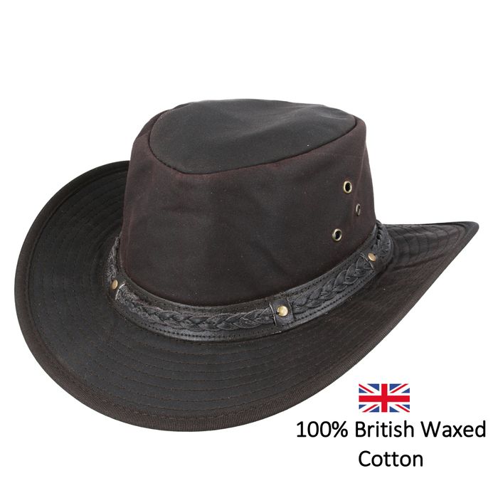 Gladwin Bond Aussie Bush Style Western Outback Waxed Cotton Cowboy Hats