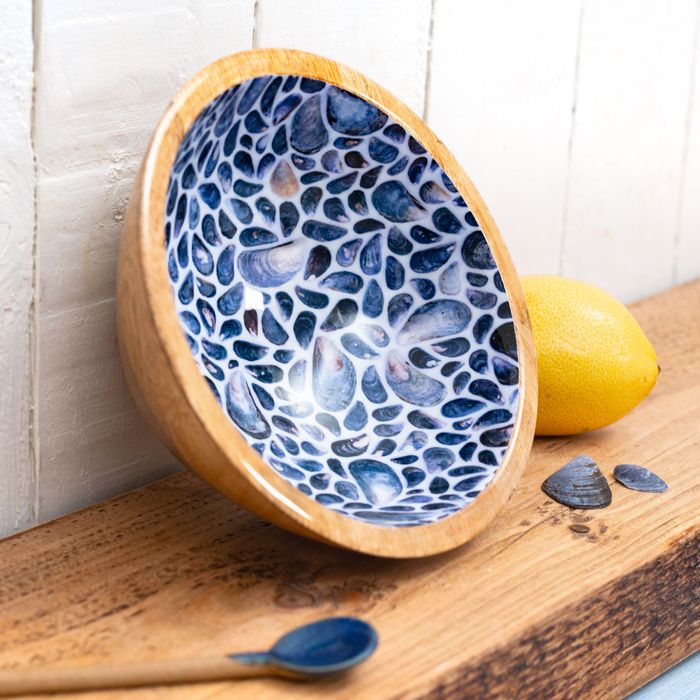 Hebridean Mussel Mango Wood Bowl