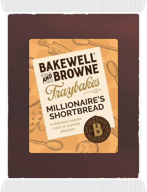 BAKEWELL & BROWNE Traybakes - Millionaire's Shortbread 375g