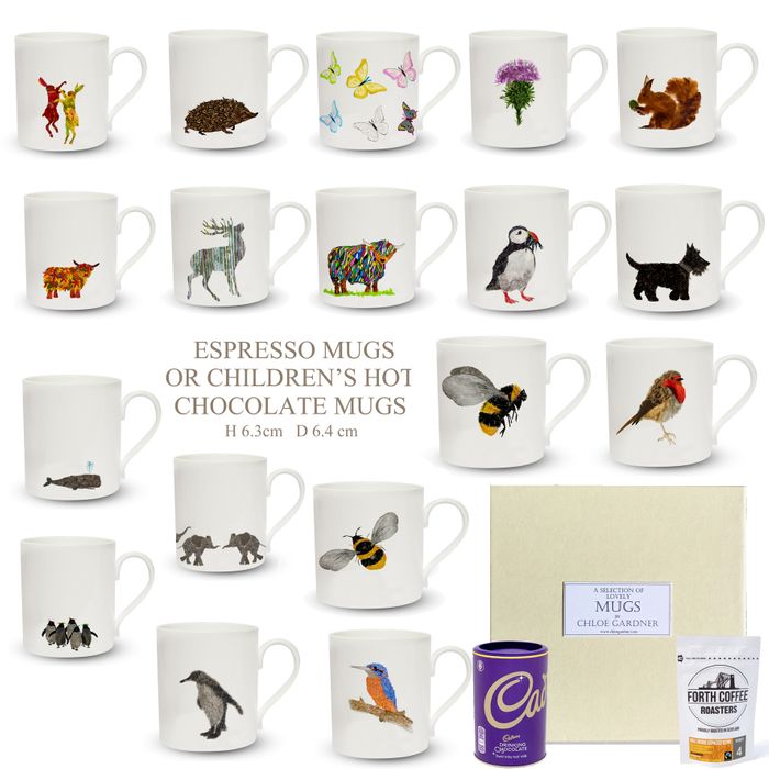 Mugs - Latte, Espresso and Medium sized ones too