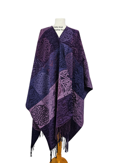 SC139 Celtic Knot Heather Ruana