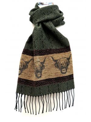 SC393 Highland Cow Scarf