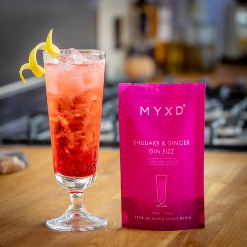 Rhubarb & Ginger Gin Fizz