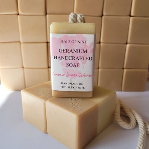 Geranium Soap on a Rope