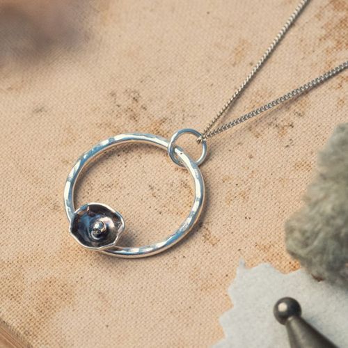 Mini Bloom Hoop Pendant